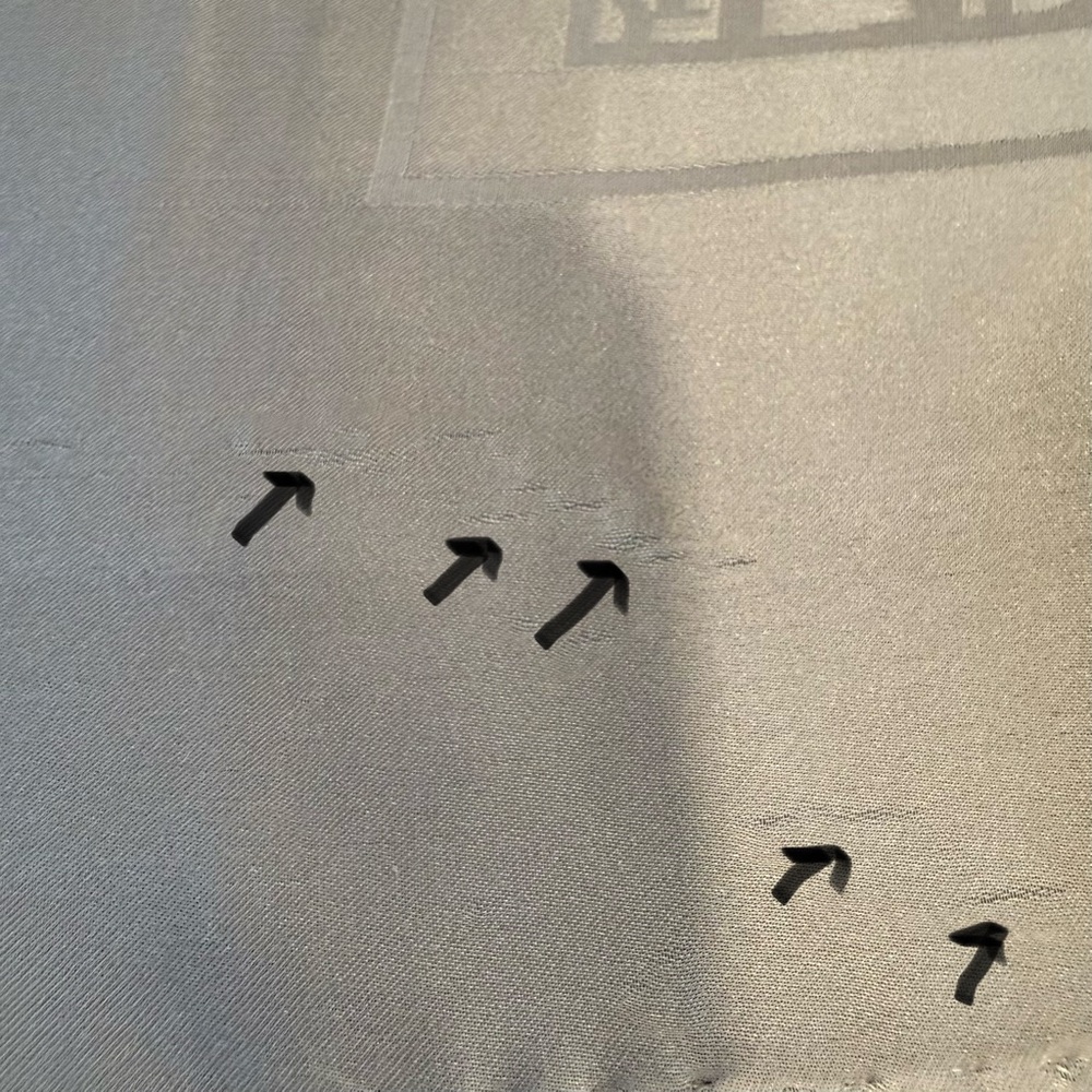 Dior Silk Scar 90 Carré Blush Beige Logo Hand Rolled Made in France - Picture 13 of 13